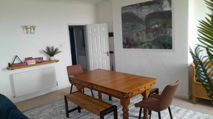 Dining table and chairs